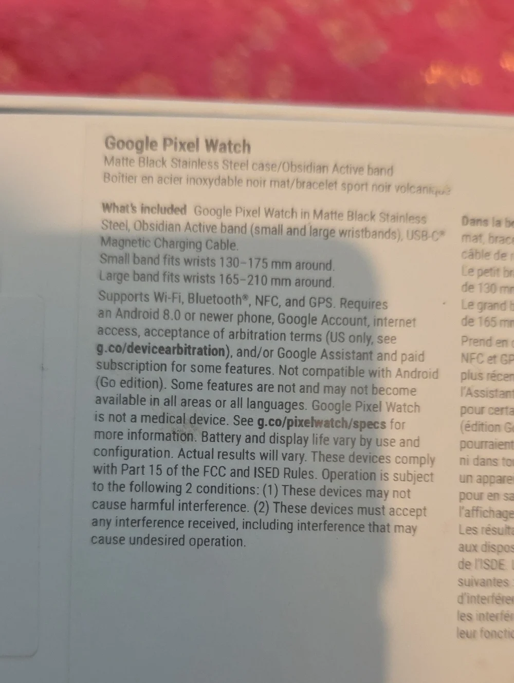 google Pixel Watch - Black with Black Band